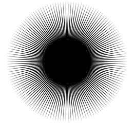 Element abstrakcyjny z liniami promieniowymi. Okrągły kształt w promieniujący sposób - 162101679