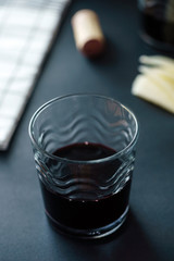 red wine and cheese