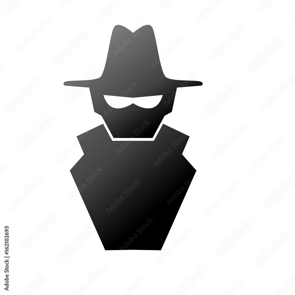 Poster isolated spy hacker