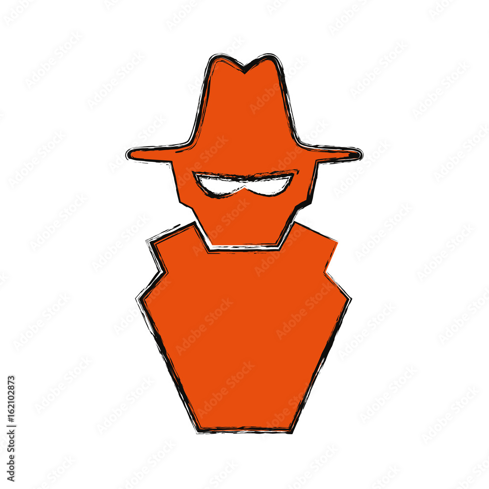 Poster isolated spy hacker