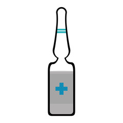 isolated medicine liquid bottle