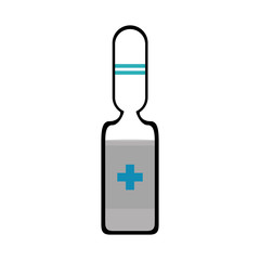 isolated medicine liquid bottle