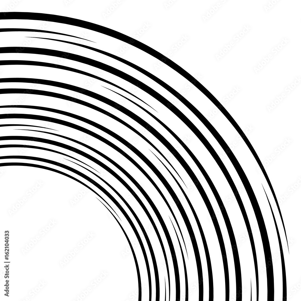 Leinwandbilder curved lines element in clipping path. curved lines, stripes through artboard