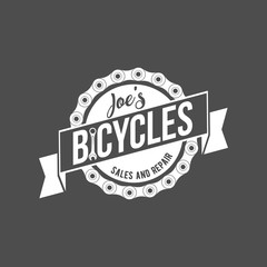 bicycle retro badge