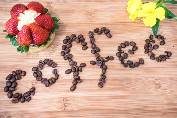 Obraz na płótnie Canvas Coffee concept with coffee beans
