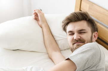 Men are stressed after wake up