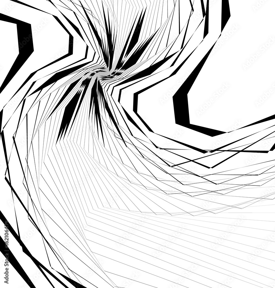 Poster geometric edgy shape, pattern. rough, edgy geometric textured element