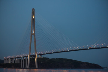 Bridge to Russky Island in Vladivostok