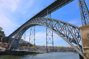 Dom Luis I bridge in Porto city, Portugal