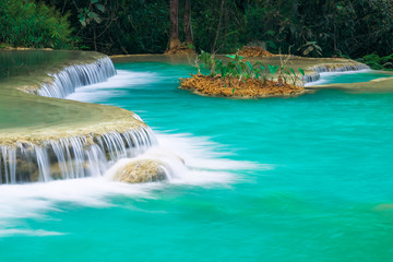Kuang si waterfall in Luang prabang,Laos.