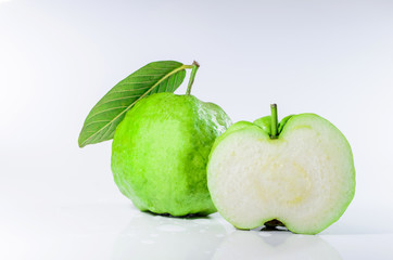 Guava is a piece on white background