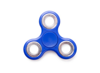 Blue fidget spinner anti-stress toy