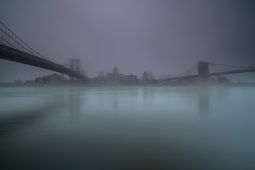 Foggy morning in Manhattan