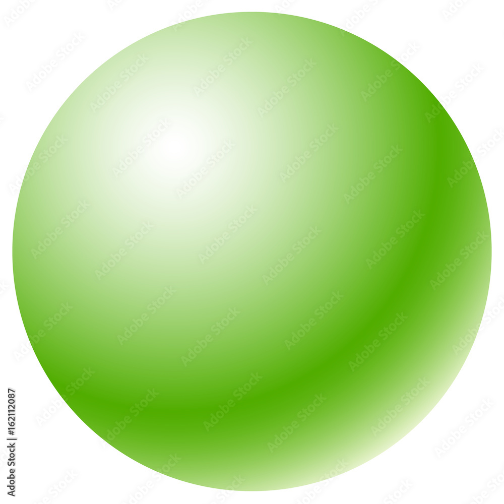 Aufkleber circle with radial gradient fill. glossy one-color sphere / circle shape