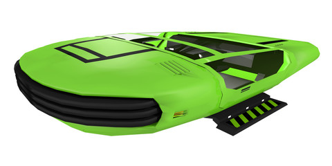 3D rendering futuristic vehicle