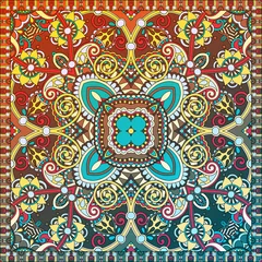 Tuinposter paisley bandanna to print on fabric © Kara-Kotsya