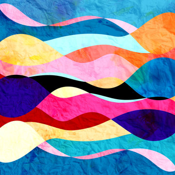 Abstract background of bright wavy design