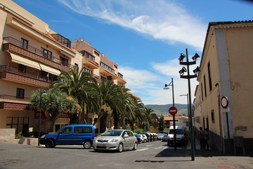 crossroads in the old town of Tenerife