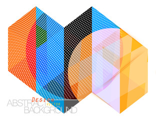 Colors geometry shape scene vector abstract wallpaper on a white background