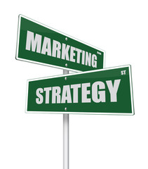 Marketing and strategy sign