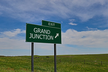 US Highway Exit Sign for Grand Junction