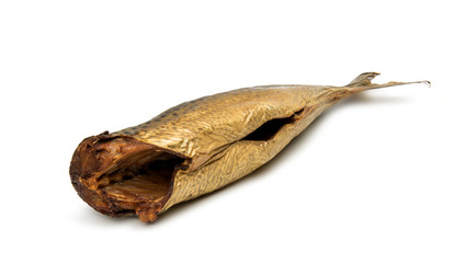 Smoked herring isolated
