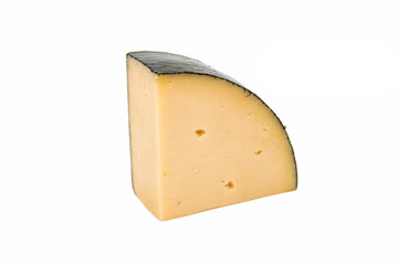 Piece of cheese isolated