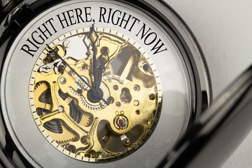 Right Here, Right Now auf Taschenuhr