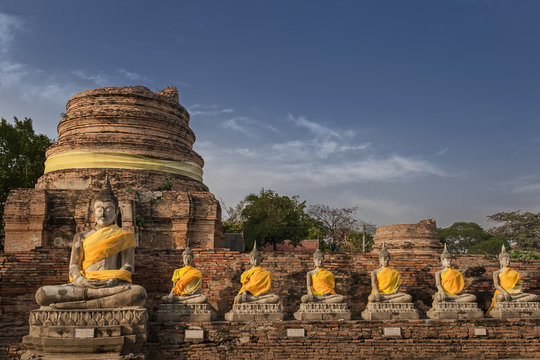 Wat Yai Chai Mongkhon temple, Ayutthaya, Thailand