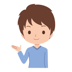 男性　案内