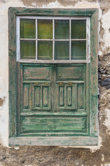 Green Window White Wall