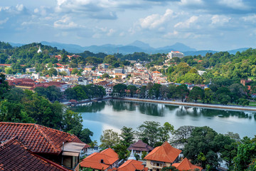 Beautiful view of Kandy in Sri Lanka - obrazy, fototapety, plakaty