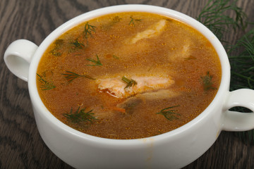 Salmon soup