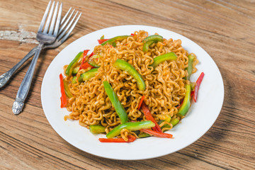 Korean instant noodles Spicy instant noodles