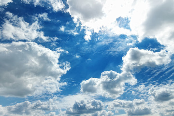 Fototapety  Chmury z promieniami słonecznymi