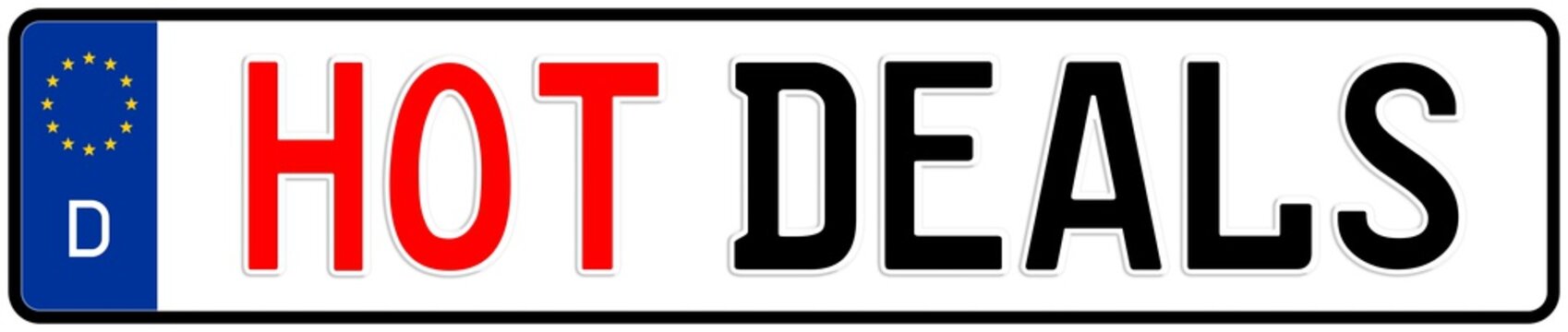 spkw8 SignPersonenKraftWagen spkw - hot deals - license plate - (original ratio 520 X 110 mm) - banner xxl g5245