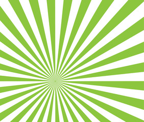 Vector Green rays On a transparent background