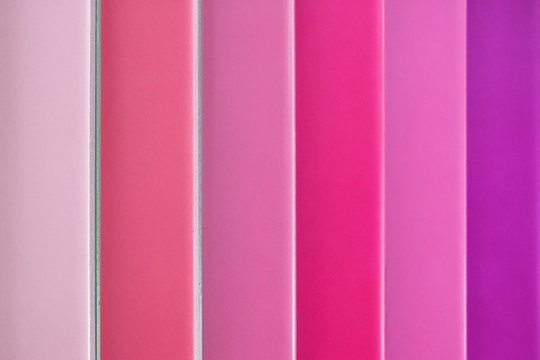 color samples , different colored tiles , pink ,purple