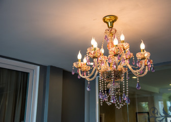 Ceiling lights,chandelier on roof