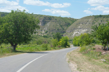 The road to Orheiul vechi memorial complex