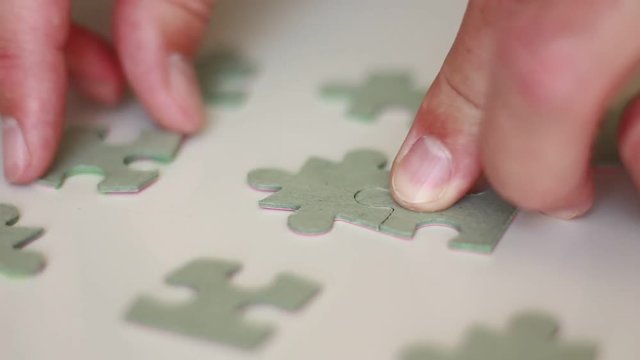 Connecting puzzle pieces
