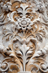 Stone flower detail