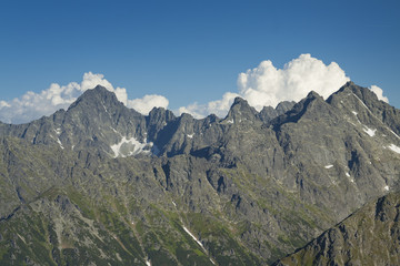 Fototapeta premium Poland/Slovakia Peaks of Tatra Mountains