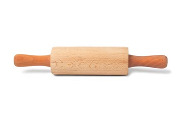 Rolling pin on white