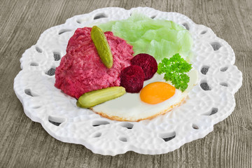 Labskaus mit Spiegelei