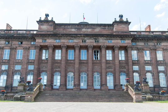 Hinteransicht Schloss Rohan, Saverne Frankreich