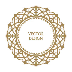 Circular baroque pattern