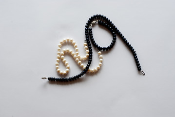 Black and white pearls