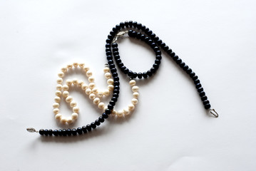 Black and white pearls
