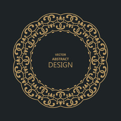 Circular baroque pattern